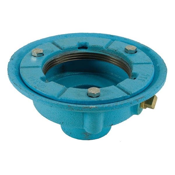 2in. Code Blue No Hub Drain Body with 7in. Pan and 3-1/2in. Spud Size - 2-1/2in. Height